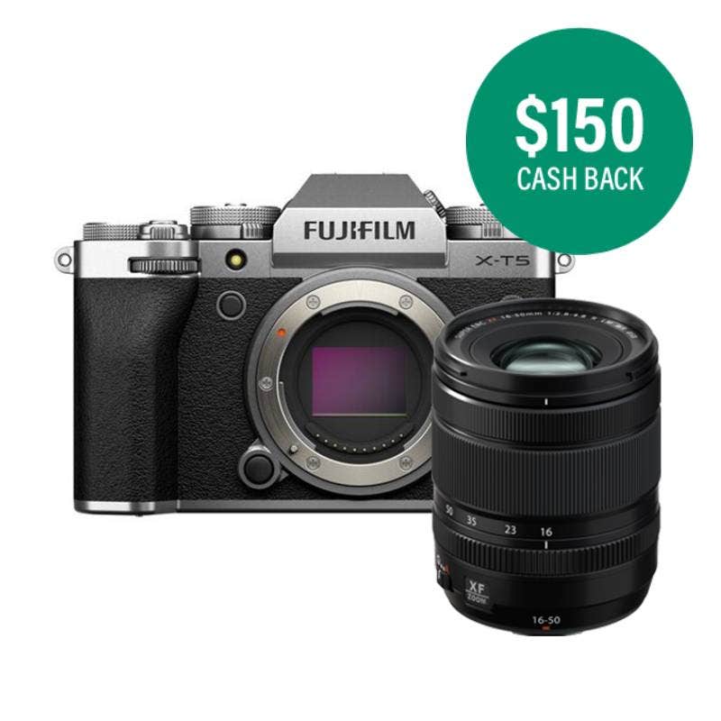 Fujifilm X-T5 Mirrorless Camera Silver + XF 16-50mm Lens