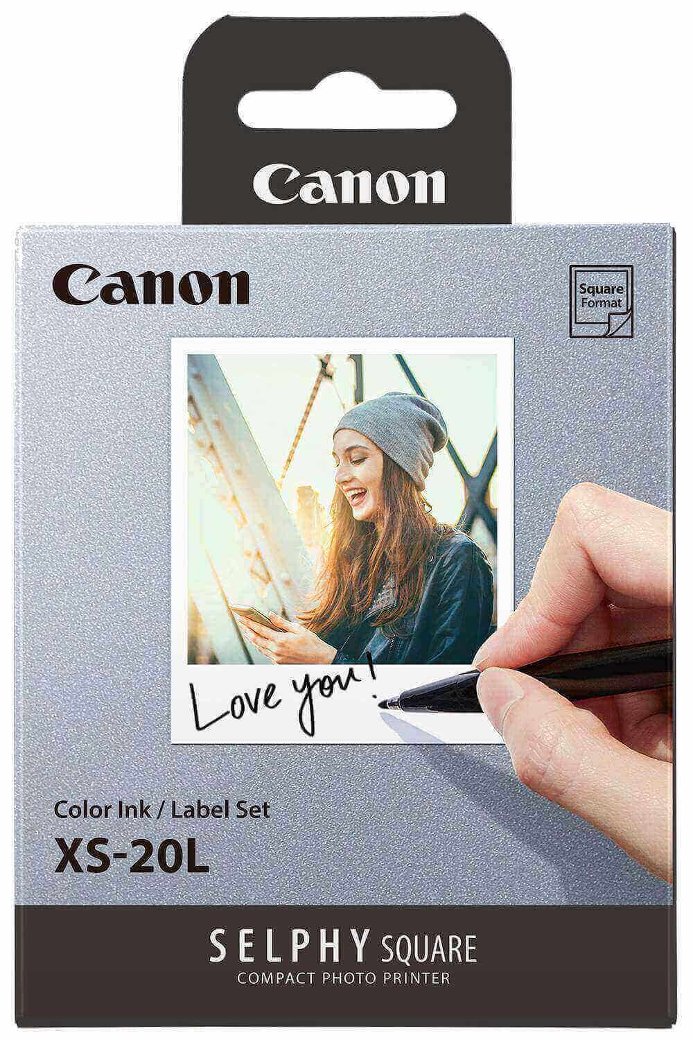 Canon XS-20L Printer Paper - 20 Sheets for Selphy Square