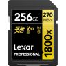 Lexar Professional 1800X V60 256Gb 270MB/s Read & 180MB/s Write Gold Series SD Card