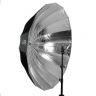 Xlite Deep Parabolic Black / Silver Umbrella 165cm