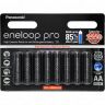 Panasonic Rechargeable Eneloop Pro AA Battery - 8 Pack