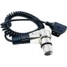 Kondor Blue D-Tap to 4 Pin XLR Female Right Angle Adapter Power Coiled Cable for Blackmagic URSA Mini Pro