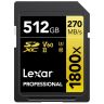 Lexar Professional 512GB 1800x UHS-II SDXC Gold Series SD Card