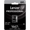 Lexar Professional 2000X V90 256Gb 300MB/s Read & 260MB/s Write Gold Series SD Card