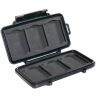 Pelican Case Black - Holds 6 CF cards