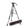 Manfrotto CF Twin Leg Tripod (Middle Spreader) Kit with Nitrotech 608 Video Head