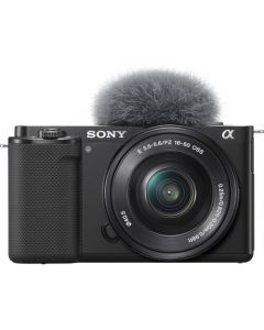 Sony ZV-E10 Mirrorless Camera with 16-50mm Lens - Black