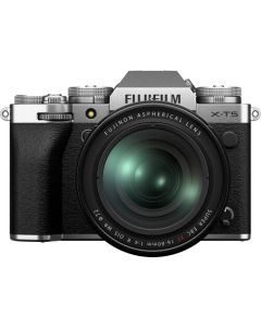 Fujifilm X-T5 Silver Mirrorless Camera Kit with XF 16-80mm f/4 R OIS WR Lens