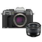 Fujifilm X-T50 Mirrorless Camera Charcoal Silver + XC 15-45mm Lens