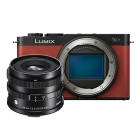 Panasonic LUMIX S9 Camera with Sigma 45mm f/2.8 Lens - Crimson Red