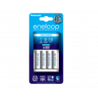 Panasonic Eneloop 4x AA Batteries with Standard Charger