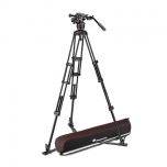 Manfrotto Alu Twin Leg Tripod (Ground Spreader) Kit with Nitrotech 608 Video Head