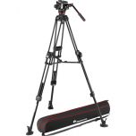 Manfrotto 504X Fluid Video Head with 645 Fast Twin Alu Tripod