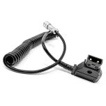 Kondor Blue Coiled D-Tap to BMPCC 6K/4K Power Cable for Blackmagic - Black