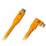 Tether Tools Tetherpro USB-C To USB-C Right Angle 4.6m - HIVIS Orange