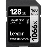 Lexar Professional 1066X V30 128Gb 160MB/s Read & 120MB/s Write Silver Series SD Card