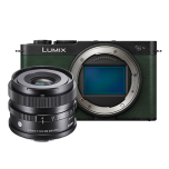 Panasonic LUMIX S9 Camera with Sigma 24mm f/3.5 Lens - Dark Olive