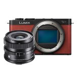 Panasonic LUMIX S9 Camera with Sigma 24mm f/3.5 Lens - Crimson Red