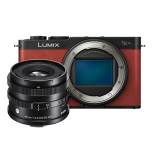 Panasonic LUMIX S9 Camera with Sigma 45mm f/2.8 Lens - Crimson Red