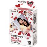 Fujifilm Instax Mini Heart Sketch Film 10 Pack