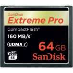 SanDisk Extreme PRO CompactFlash CF 64GB 160MB/s Memory Card