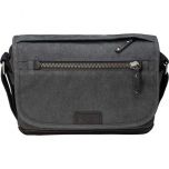 Tenba Cooper 8 Messenger Bag - Grey Canvas/Black Leather