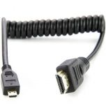 Atomos Coiled Micro HDMI to Full HDMI Cable 30cm