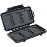 Pelican Case Black - Holds 6 CF cards