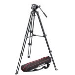 Manfrotto Tripod with Fluid Video Head Lightweight with Side Lock