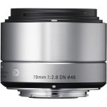 Sigma 19mm f/2.8 DN Art Lens for Micro Four Thirds Cameras - Silver