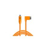 Tether Tool Pro USB-C to USB 3.0 Micro-B Right Angle 4.6m Hi-Vis Orange