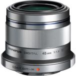 Olympus M.Zuiko ED 45mm f/1.8 Lens - Silver