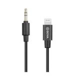 Boya BY-K1 3.5mm Male TRRS to Male Lightning Cable 20cm