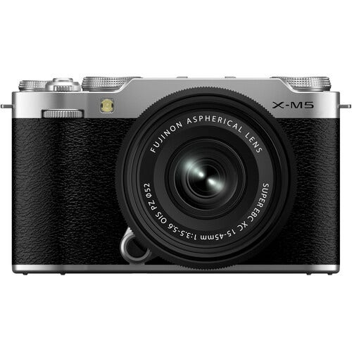 Fujifilm X-M5 Mirrorless Camera with XC15-45mm Lens - Silver