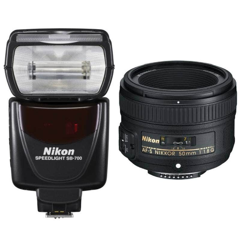 Nikon 50mm Portrait Kit (AF-S 50mm f/1.8G Lens & SB-700 Flash)