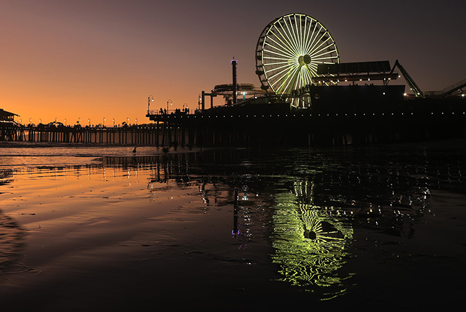 ferris wheel on the harbour taken with canon 1dx mark iii