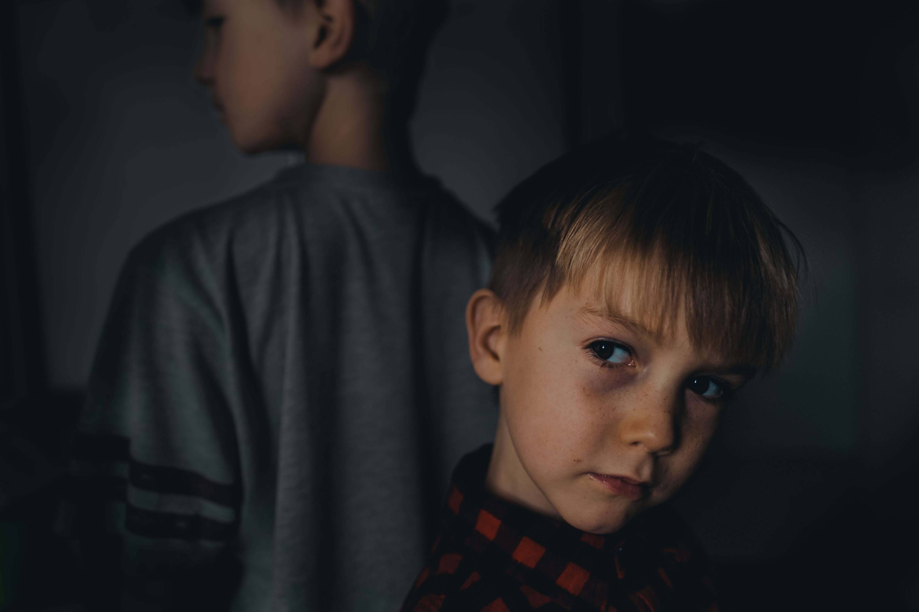 portrait of two kids