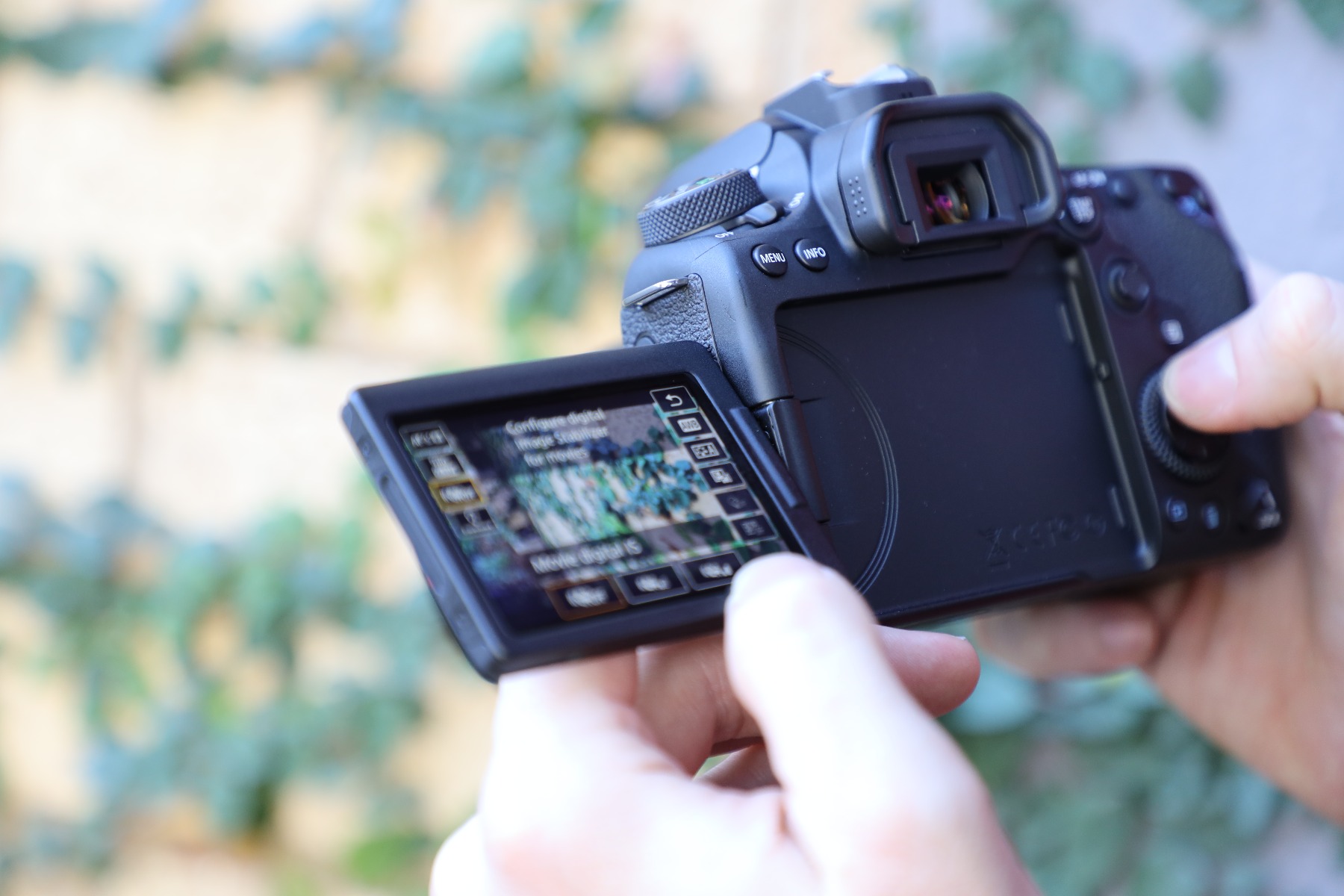 Back of the Canon EOS 90D