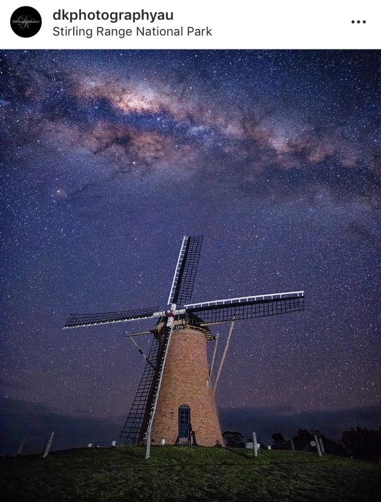 wind mill and the bright milyway by DK photography