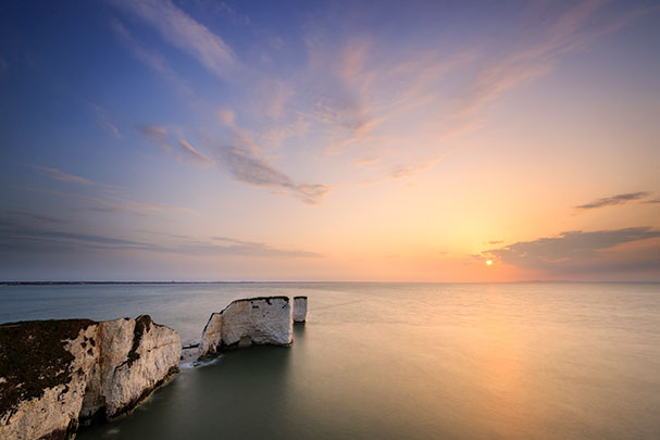 A cliff during the sunset, taken using a LEE100 Filter Holder