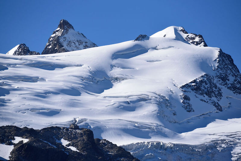 Peak of a snowy mountain, taken using the Nikon 300mm f/4 lens