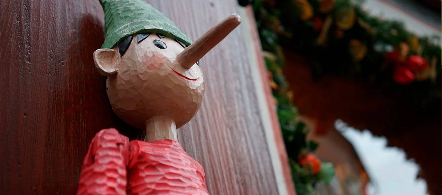 Wooden Pinocchio statue propped against a wooden panel, photographed with the Sony 35mm 2.8 ZEISS lens