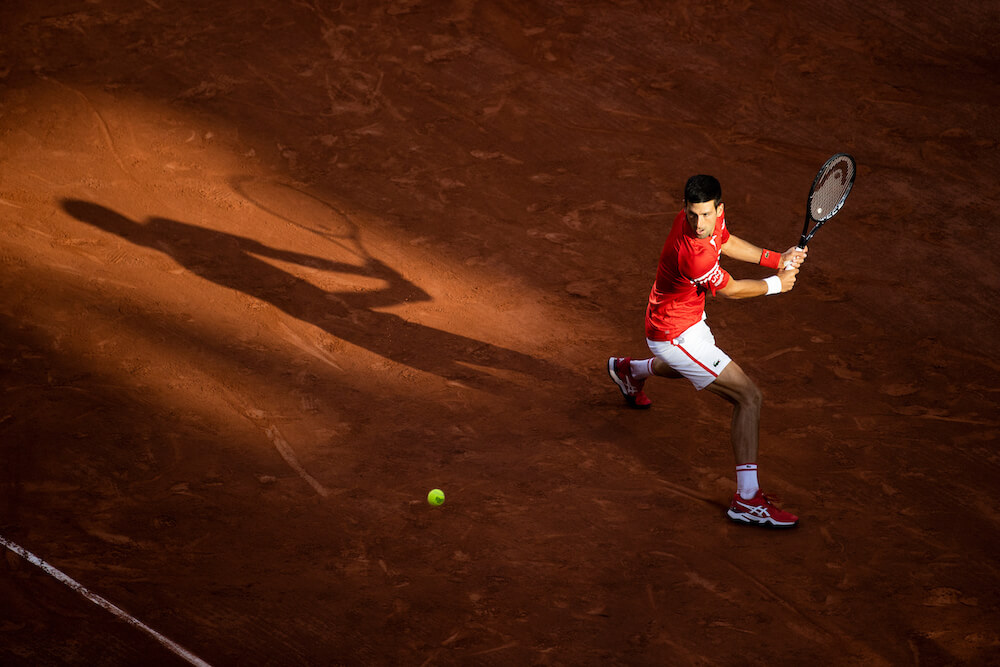 Tennis player, photo taken by Tim Clayton