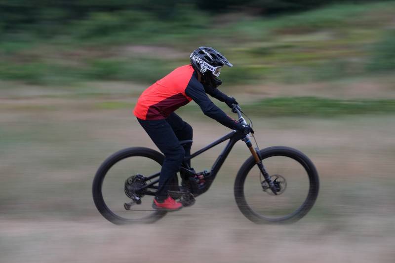 A cyclist, taken using the Sony 70-200mm f/2.8 GM OSS Mark II Lens