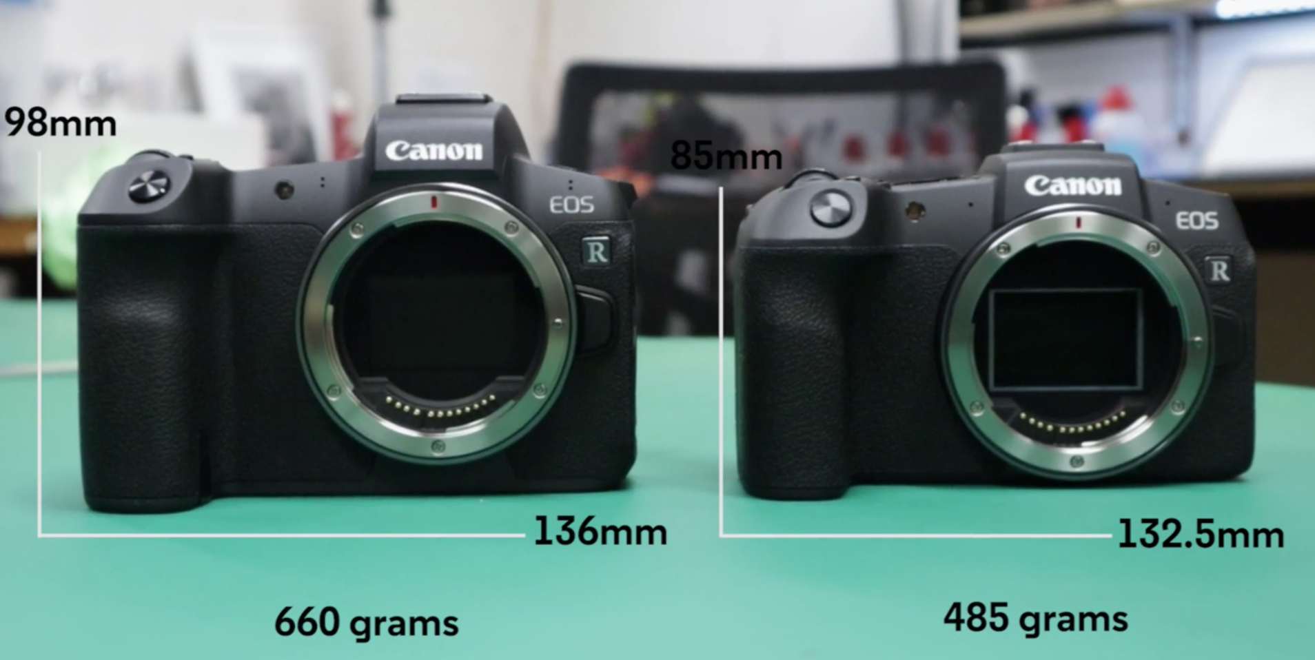 comparison of the canon cameras