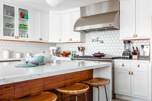 interior and real estate photography of the kitchen