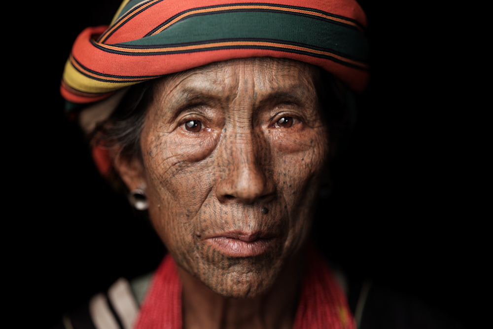 portrait of an old tribal woman