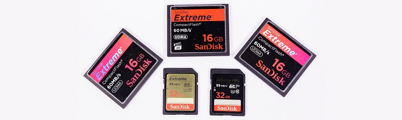 different types of sandisk memory cards