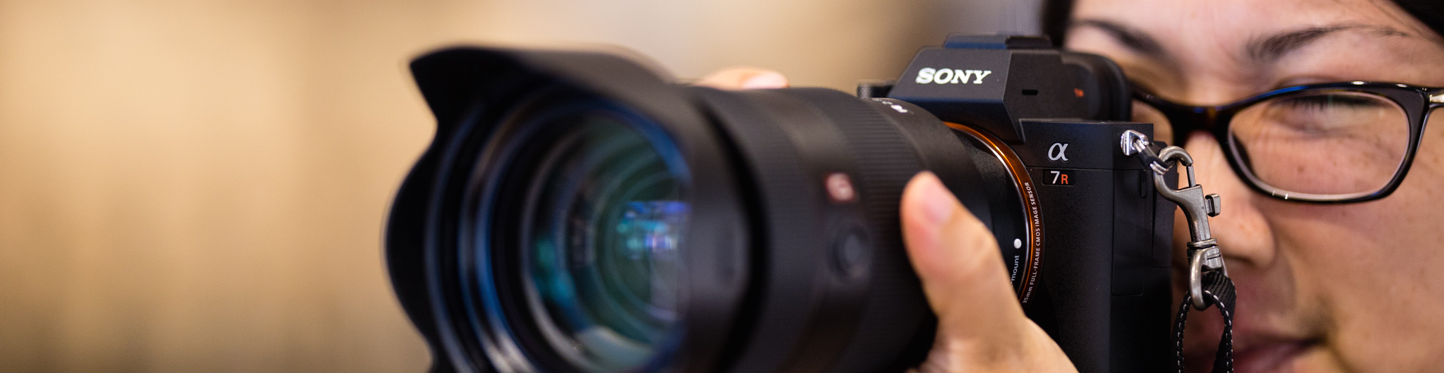 photographer using a camera