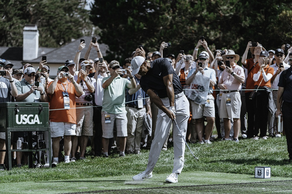 Golf tournament crowd, taken by Kurt Thomson.